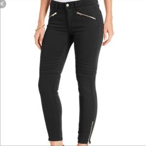 Joes Dark Grey Moto Jeans. Super Skinny.